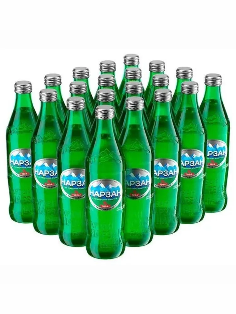 Нарзан 0,45 Серебро  газированная 0,45 л стекло