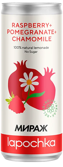 LAPOCHKA - МИРАЖ "Raspberry + Pomegranate + Chamomile"