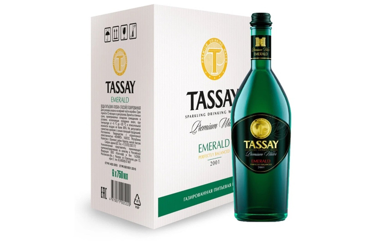 Элитная Вода TASSAY EMERALD 0,75 газ