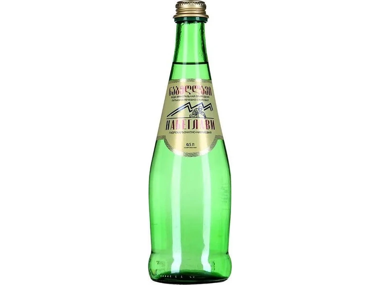 Вода минеральная природная лечебно-столовая питьевая газированная «Набеглави» 0,5 л стекло