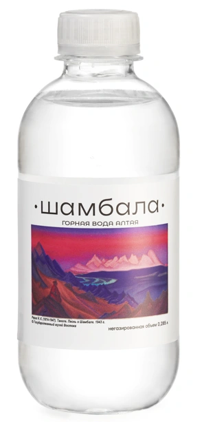 Вода минеральная природная столовая питьевая ШАМБАЛА 0,285 л негаз